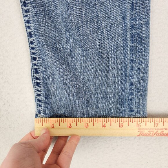 BKE Jeans Womens 25 Blue Stella Mid Rise Straight Leg Medium Wash Casual Denim - Picture 6 of 15